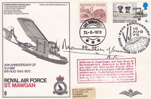 25th Anniv V J Day. Signed by Mountbatten of Burma. accepted, surrender  Japanes - Picture 1 of 1