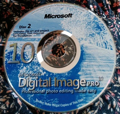 Microsoft Digital Image Suite 10 Photo Editing Software 2004 Disk #2 VG - Image 1 of 2