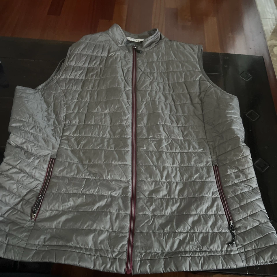 CHALECO ACOLCHADO HINCHADO ORVIS PRIMALOFT para mujer talla XL empaquetable y gris cálido Foto 1 de 4