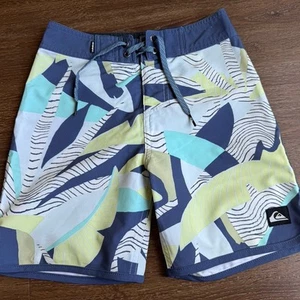 Quiksilver Boys Youth Floral Boardshorts Sz 24 - Picture 1 of 4