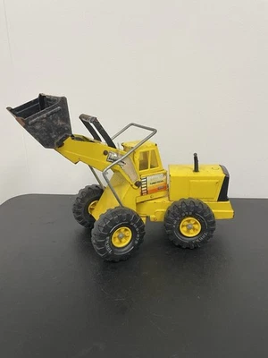 Vintage Tonka Turbo-Diesel Yellow Metal Pressed Steel Front End Loader XMB-975 - Image 1 of 4