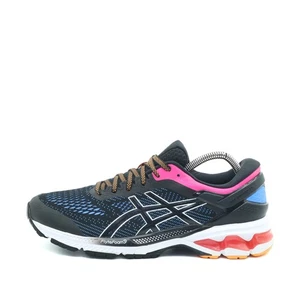 ASICS Herren GEL-Kayano 26 Schuh Schwarz/Blau/Pink Atmungsaktiv Laufschuhe EU 42 - Bild 1 von 10