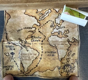 Vintage GI Joe 1969 Sea Adventurer Treasure Chest Eight Ropes Danger MAP - Picture 1 of 5