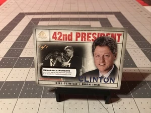 2008 Upper Deck Bill Clinton #137 Re-Elected Card 1/1 - Picture 1 of 5