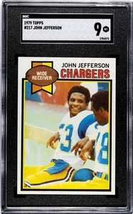 1979 Topps John Jefferson #217 SGC 9 - Picture 1 of 2