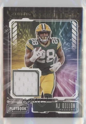 2021 Panini Playbook Zoning Commission Material AJ Dillon #ZC-AJD - Image 1 of 2