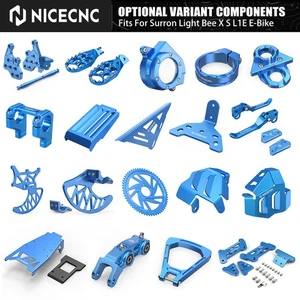 CNC Foot Pegs Enlarged Footrest For Segway For Surron Light Bee L1E X S E-Bike - Picture 1 of 30