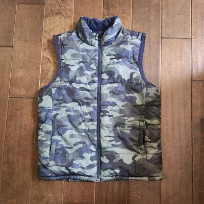 GAP Kids Camouflage Puffer Vest - Size Large - Image 1 of 4