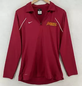 IONA Shirt Women M NIKE BASKETBALL COLLEGE GAELS Dri-FIT 1/4 Zip Performance Red - Picture 1 of 12