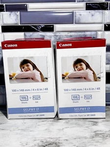 Canon KP-108IN Color Ink And Paper Set (3115B001) for Selphy CP1300 2 Pack - Photo 1/6