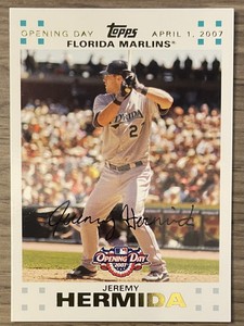 2007 Topps Opening Day Gold Marlins Baseball Card #149 Jeremy Hermida /2007
