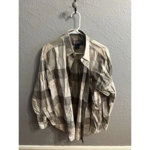VINTAGE Chaps Ralph Lauren Shirt Mens Large Plaid Button Down - Picture 1 of 6