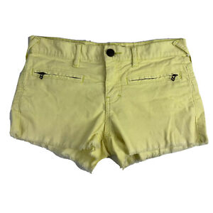 Free People Shorts Womens Size Extra W25 Small Yellow Corduroy 3240