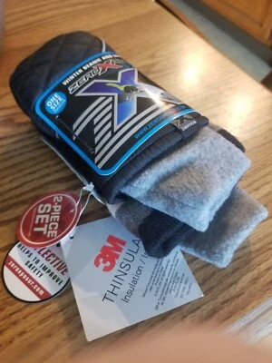 Juego de gorro y manopla ZeroXposur 3M Thinsulate invierno negro gris talla única para niños pequeños: Foto 1 de 4