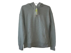 All in Motion Men's Size M Heather Gray Cotton Fleece Hooded Sweatshirt - Picture 1 of 7