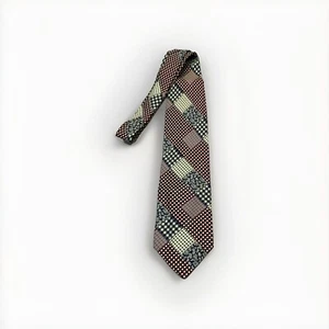 Rare 90’s Slazenger After Golf Men’s 3.5” Neck Tie Plaid Checked Preppy Classic - Bild 1 von 5