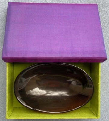 Cuenco para servir ovalado con caparazón de tortuga, nuevo en caja Foto 1 de 4