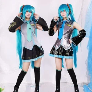Vocaloid Hatsune Miku Uniforme Vestido Disfraz Top Falda Traje Para Juegos con disfraces - Imagen 1 de 24
