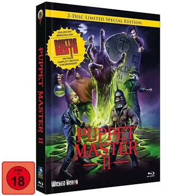 Mediabook PUPPET MASTER 2 + Puppet Master DOKTOR DEATH Cover A 2 BLU-RAY NEU - Bild 1 von 2