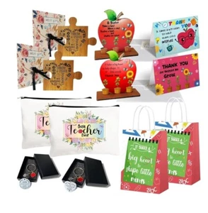 Lehrer Wertschätzung Geschenkset für 2! Ornament - Puzzleteil Untersetzer - Schlüsselanhänger mehr - Bild 1 von 4