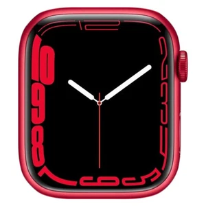 2021 - Apple Watch Series 7 GPS Only 45mm Aluminum (Red) - Good - Photo 1 sur 3