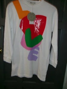 STELLA MCCARTNEY KIDS 12 YRS. "LOVE" SWEATSHIRT FRENCH TERRY DRESS TUNIC - Picture 1 of 4