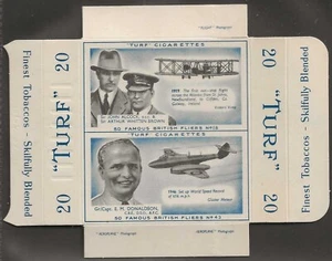 CARRERAS-UNCUT DOUBLE TURF SLIDE-FAMOUS BRITISH FLIERS 1956-#18#43- QUALITY CARD - Picture 1 of 2
