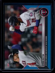 2022 Topps Now #423 Byron Buxton Blue Parallel Card #d 31/49 - Picture 1 of 2