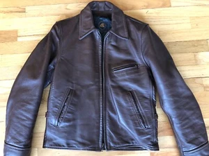 Lost Worlds Ryder horsehide leather jacket, russet brown, size 34 - Picture 1 of 9