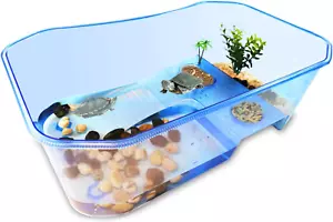 Turtle Tank Aquarium - Reptile Habitat, Turtle Habitat, Reptile Aquarium Tank... - Picture 1 of 1