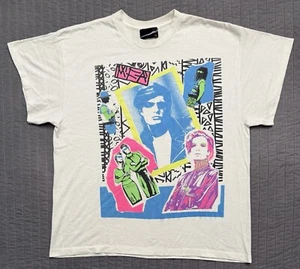 Vintage 80s 90s Marika Graphic T-Shirt Pop Art Neon Collage Rare Retro VTG Tee - Picture 1 of 6