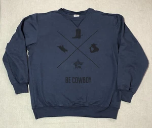 PBR Sudadera Para Hombres L Azul Profesional Bull Riders Vaquero Rodeo - Imagen 1 de 8
