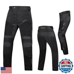 Motorradhose für Damen und Herren wasserdicht CE gepanzerte Cordura Überhose En - Bild 1 von 5