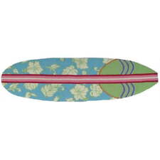 Surfboard Hawaiian Turquoise Rug
