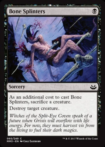 Bone Splinters ~ Near Mint Modern Masters 2017 MTG Magic UltimateMTG Black Card - Image 1 of 1