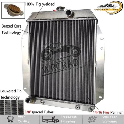 All Aluminum Cooling Radiator Fit 1964-1970 1965 1966 Dodge A100 V8 Engine #6665 - Изображение 1 из 4