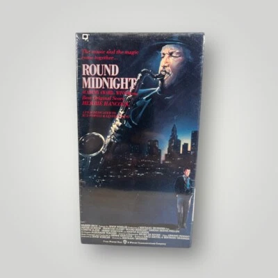 Round Midnight VHS 1992 Dexter Gordon Herbie Hancock Score Brand New Sealed - Image 1 of 3