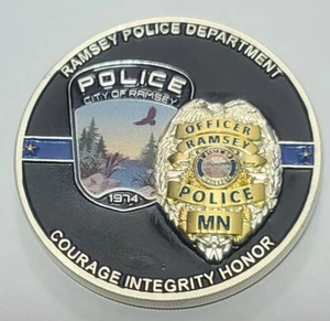 Ramsey MN Police Department Custom Challenge Coin by Phoenix Challenge Coins - Picture 1 of 3