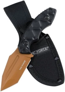 TFFIX121BNZ Tac Force Fixed Blade Knife Tanto 3Cr13MoV Bronze TiNi Coated Steel - Bild 1 von 5