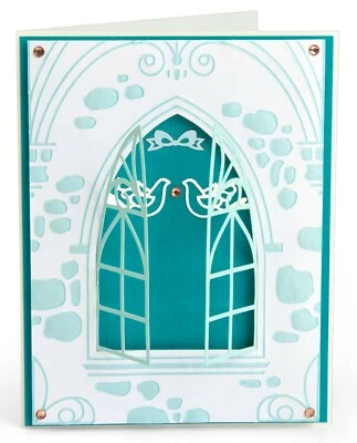 Sizzix Impresslits Wedding Window 2pc set #663600 Retail $12.99  - Image 1 of 4