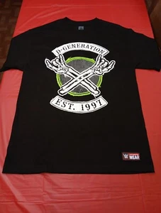 D-Generation X DX WWE Authentic Men’s Black T-Shirt Size Men's L - Picture 1 of 8