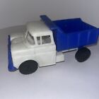 VINTAGE 1960s ANDY GARD Toy Dump TRUCK Plastic Blue/white USA  Made RARE