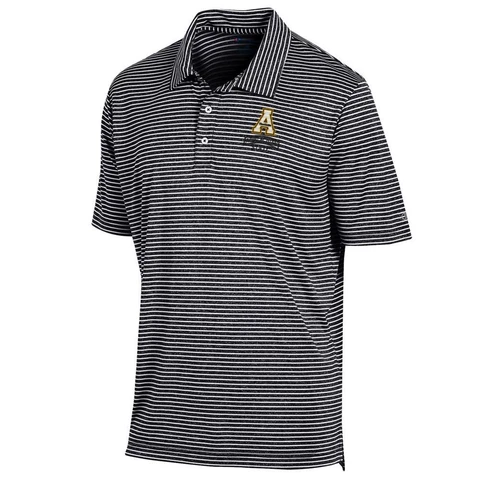 Men's Appalachian State Polo Striped Staduim Stripe Polo Cover