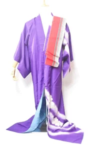 Vintage Japanischer Kimono und Obi 2er Set ca. 1990er Jahre.   - Bild 1 von 13