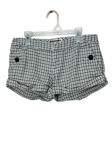 Vintage Y2K Women’s Volcom Beige Checker Shorts Size 1 - Picture 1 of 7