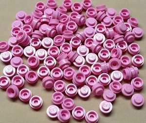 x100 NUEVO Lego Rosa Claro Placas Tapas 1 x 1 Placas Redondas - Imagen 1 de 1