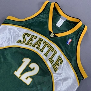 Seattle SuperSonics Trikot Herren XL grün NBA Basketball Custom "Mommy" 12 Reebok - Bild 1 von 15