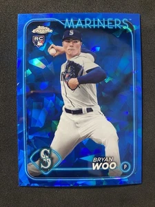 Bryan Woo 2024 Topps Chrome Sapphire Edition RC Seattle Mariners Rookie - Foto 1 di 1