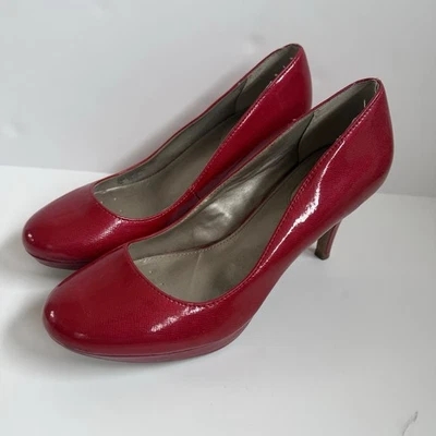 Zapatos de tacón Alfani Step 'N Flex Madyson charol plataforma rojo talla 7,5 Foto 1 de 4