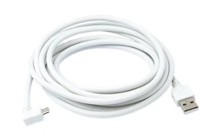 SYSTEM-S USB 2.0 Cable 118 1/8in Micro B Plug To Type a Plug Angle White - Picture 1 of 4